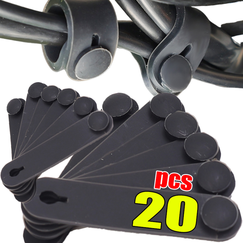 Brake Line Motorcycle - 1-20 個オートバイゴムフレーム固定ケーブル配線ハーネス電源コードネクタイブレーキネクタイクラッチライン弾性修正オートアクセサリー
