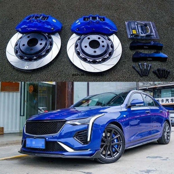 Brake Rotor - レーシングP60ESフロントビッグブレーキキット、6ピストンキャリパー、355 * 32ローター、CT4用オートブレーキシステム、18インチカーリム対応