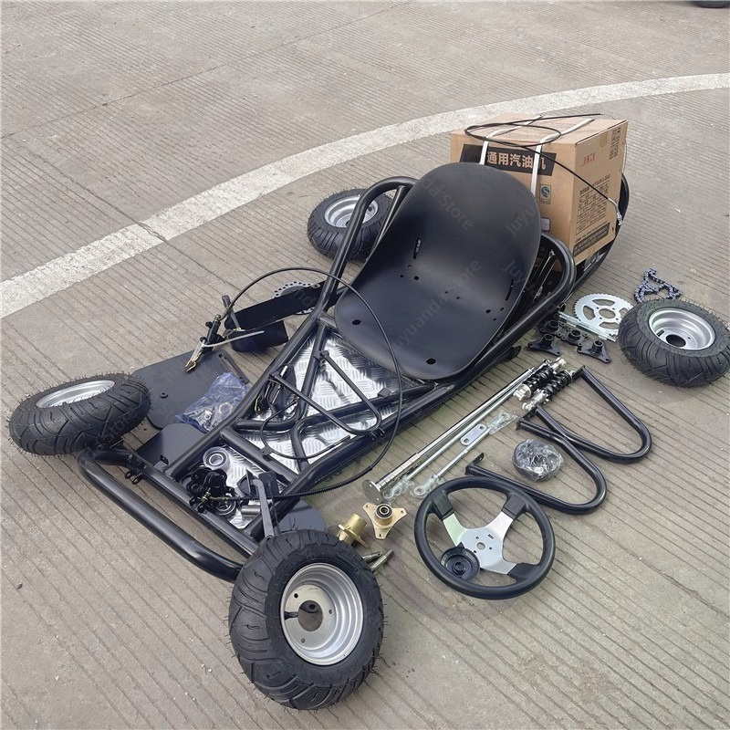 Brake Disc Motorcycle - 168CC改造四輪バイクドリフトカート用フレームアクセサリーフルセット、ロードタイヤアセンブリ
