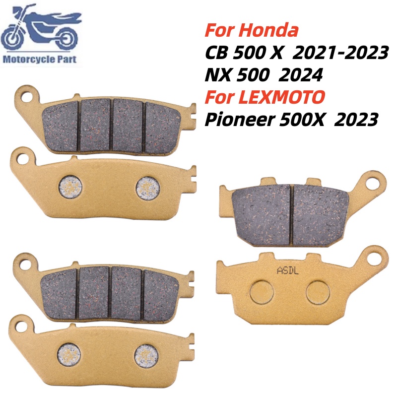 Carbon Ceramic Motorcycle Brake Rotor - 高品質オートバイフロントリアブレーキパッドセット ホンダCB500X CB500NX 500NX500 2021-2024 レクモトパイオニア500X