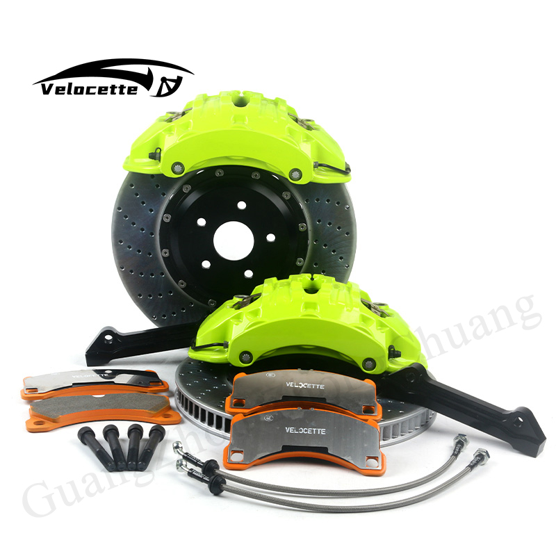 Brake Caliper - 19Z高性能6ポット6ピストンブレーキキャリパーユニバーサルビッグブレーキキットフロントホイールアルミ製ポルシェカイエン用