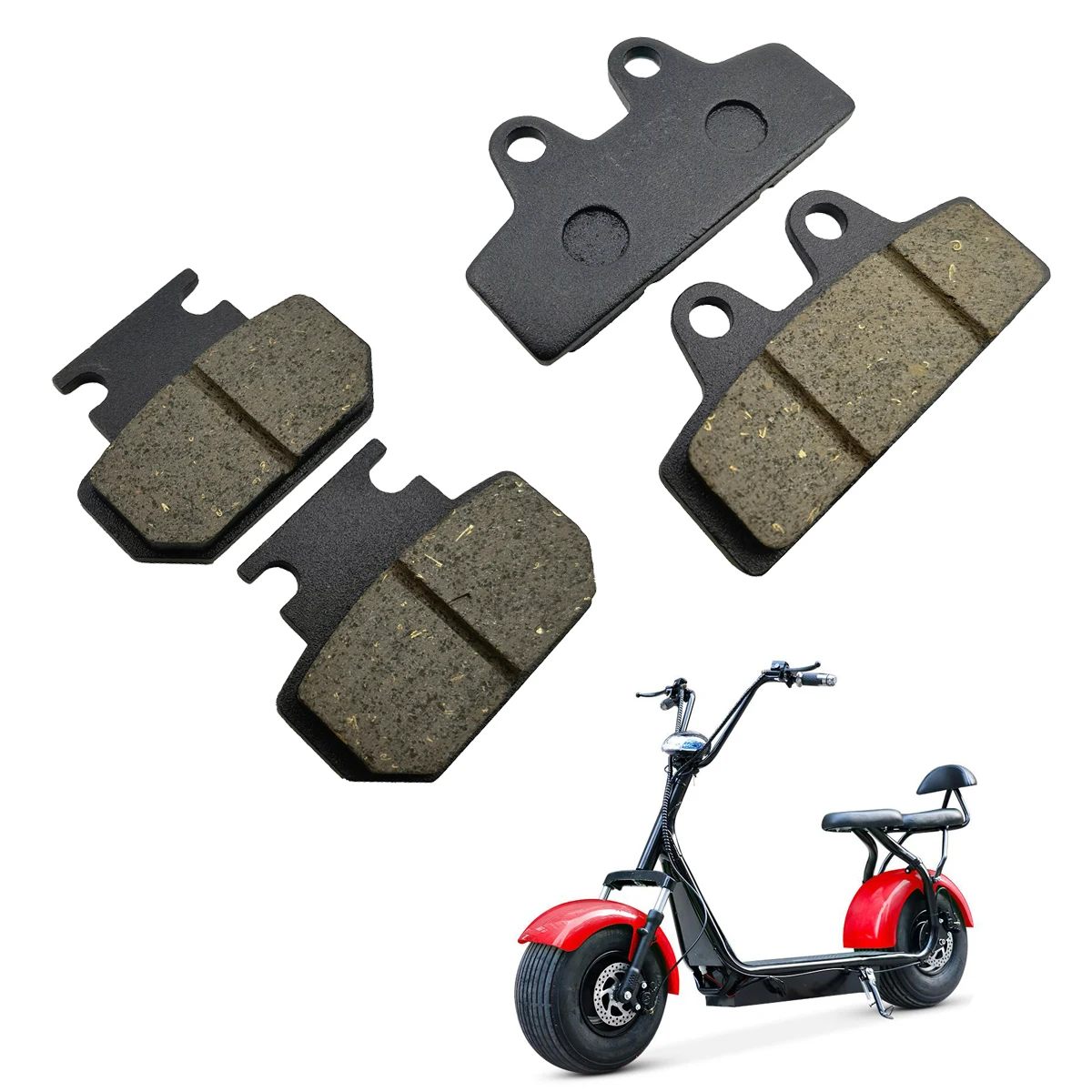 Brake Pads Bike - Citycoco 電動自転車電動スクーターのブレーキパッド中国 Halei スクータースペアパーツフロントとリアブレーキパッドブレーキキャリパー