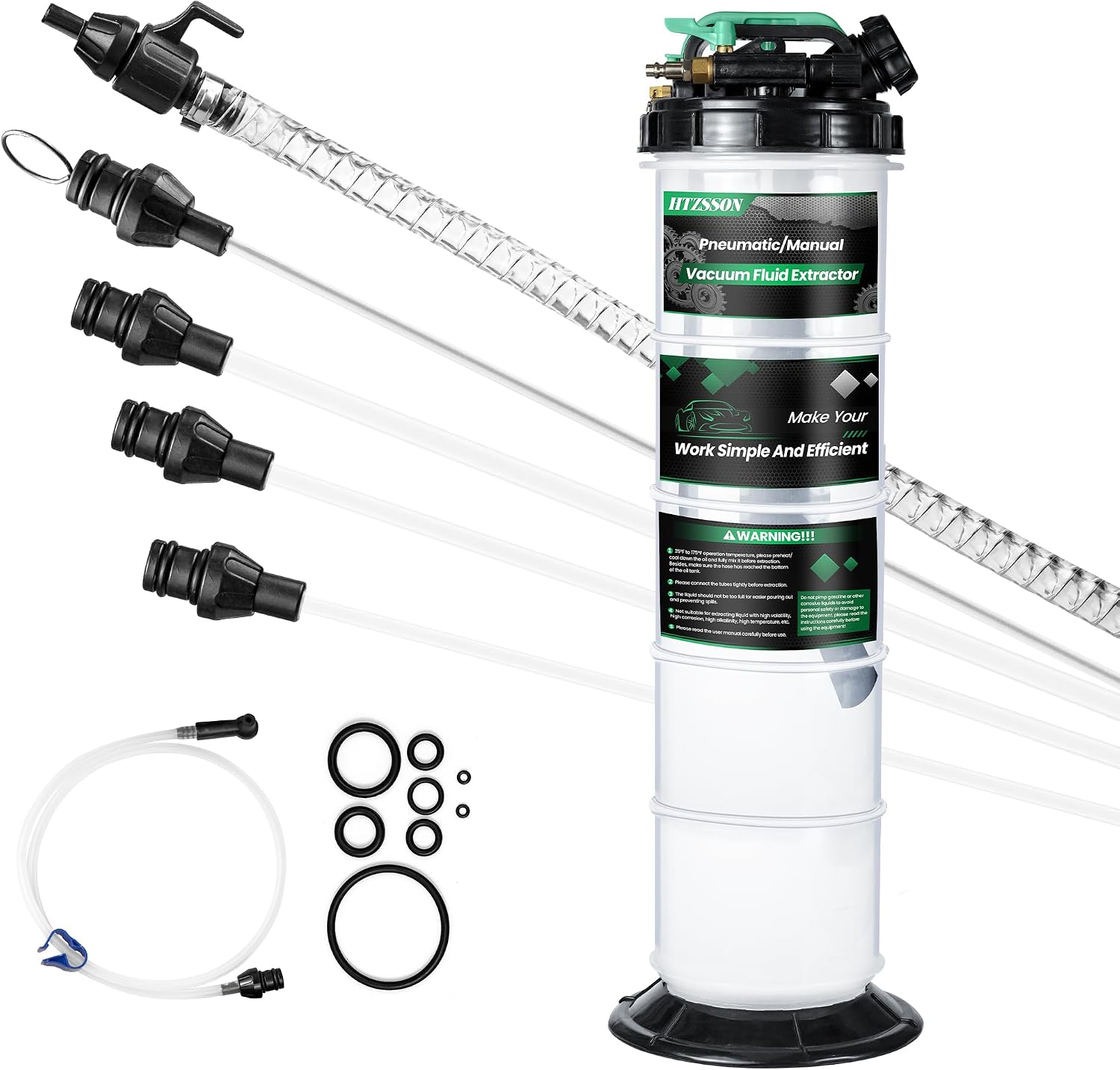 9.5リットル/2.5ガロンオイル抽出ポンプ、空気圧式/手動 - Brake Fluid のレビューと価格