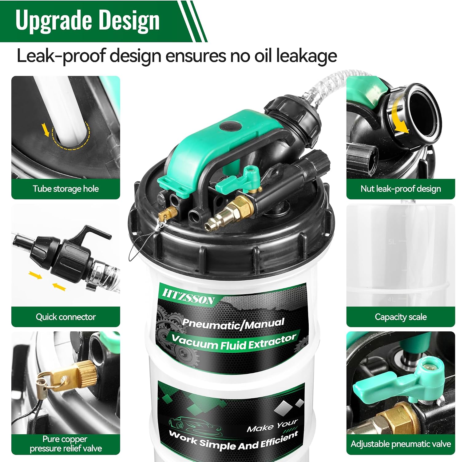 9.5リットル/2.5ガロンオイル抽出ポンプ、空気圧式/手動 - Brake Fluid のレビューと価格