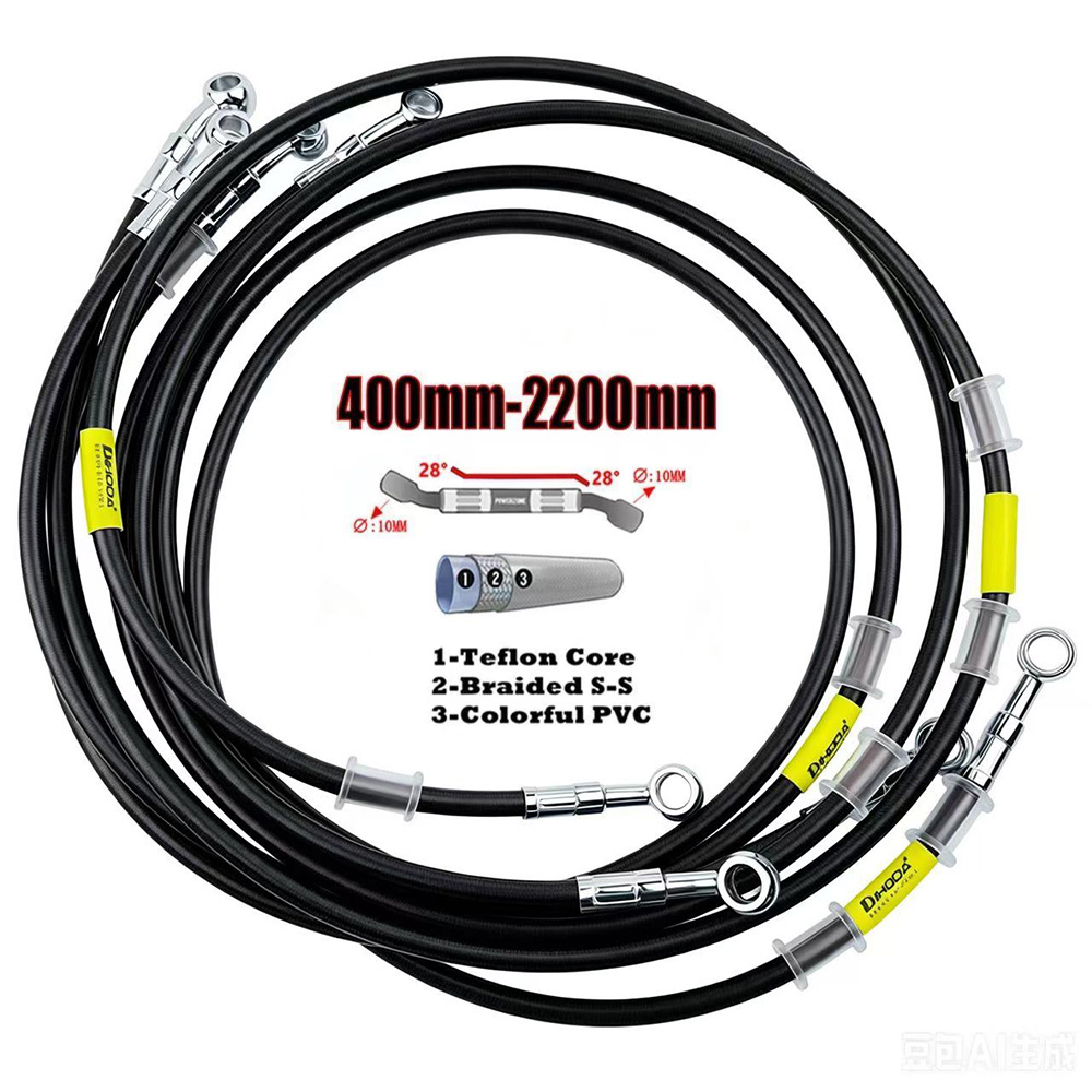 400-2200 ミリメートルオートバイ油圧ブレーキホースラ - Brake Line Motorcycle のレビューと価格