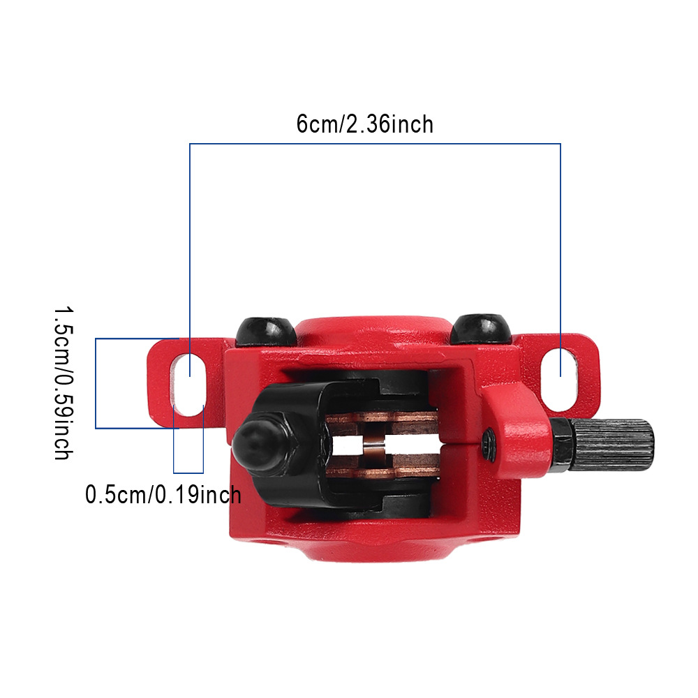 電動スクーター用ディスクブレーキキャリパー（赤色）- MAX - Front Rear Brake Caliper Bracket Kit のレビューと価格
