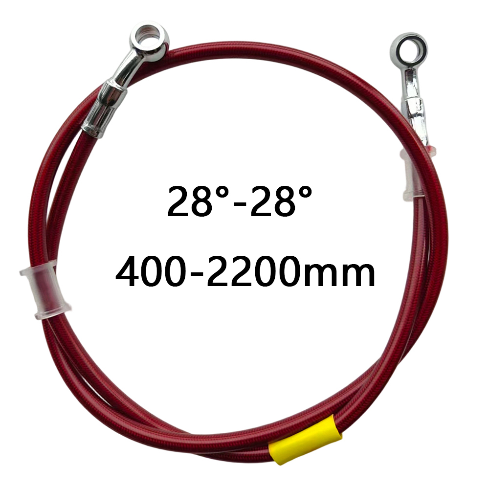 28-28 レッドユニバーサルオートバイ油圧ブレーキライン鋼 - Brake Line Motorcycle のレビューと価格